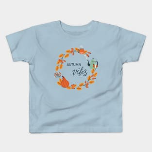 Autumn vibes wreath Kids T-Shirt